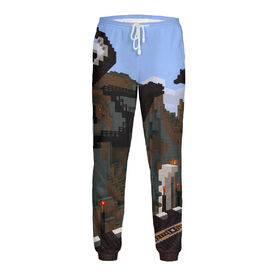 Мужские спортивные штаны с принтом Minecraft в Курске,  |  | Тематика изображения на принте: 