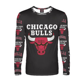 Мужской лонгслив с принтом Chicago bulls в Курске,  |  | Тематика изображения на принте: 