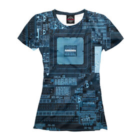 Женская футболка 3D Микросхема любви купить в Санкт-Петербурге
