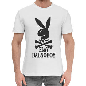 Мужская хлопковая футболка с принтом Play Dalnoboy в Белгороде,  |  | 