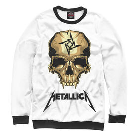 Женский свитшот 3D с принтом Metallica Skull ,  |  | 