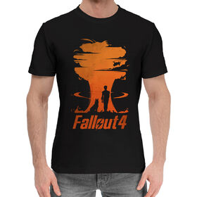 Мужская хлопковая футболка с принтом Fallout 4 в Белгороде,  |  | 