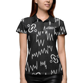 Женская рубашка поло 3D с принтом The Chemical Brothers в Кировске,  |  | 