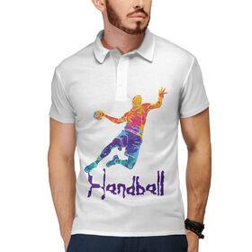 Мужское поло 3D с принтом Handball в Тюмени,  |  | 