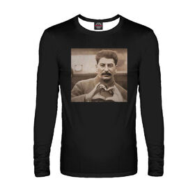 Мужской лонгслив с принтом Сталин - Love в Тюмени,  |  | Тематика изображения на принте: 