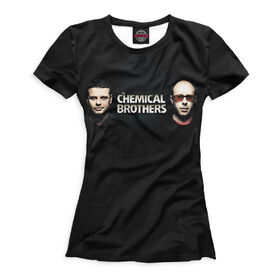 Женская футболка 3D с принтом The Chemical Brothers , Выбор из трех типов ткани | <ul> <li>Обычная ткань — интерлок, спортивный трикотаж. Плотность 140 г/м.кв. Состав: 100% полиэстер</li> <li>Премиум ткань — джерси, мягкий трикотаж. Плотность 180 г/м.кв. Состав: 97% полиэстер, 3% эластан</li> <li>Люкс ткань — кулирка, наиболее плотная и долговечня ткань. Плотность 210 г/м.кв. Состав: 97% полиэстер, 3% эластан</li> </ul> | 
