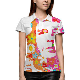 Женская рубашка поло 3D с принтом Че Гевара в Санкт-Петербурге,  |  | 