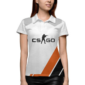 Женская рубашка поло 3D с принтом Azimov CS:GO в Курске,  |  | 