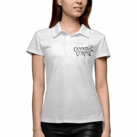 Женская рубашка поло 3D с принтом Cannibal Corpse в Курске,  |  | 