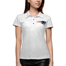 Женская рубашка поло 3D с принтом New England Patriots в Екатеринбурге,  |  | Тематика изображения на принте: 