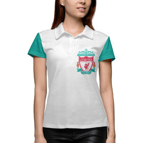 Женская рубашка поло 3D с принтом Ливерпуль ,  |  | 