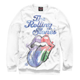 Женский свитшот 3D с принтом The Rolling Stones ,  |  | 