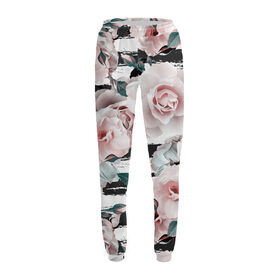 Женские спортивные штаны с принтом Розовые розы ,  |  | 