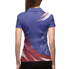 Женская рубашка поло 3D с принтом Символика РФ в Белгороде,  |  | 