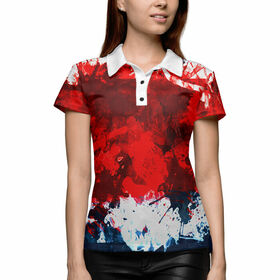 Женская рубашка поло 3D с принтом Коста-Рика ,  |  | 