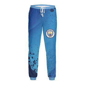 Мужские спортивные штаны с принтом Manchester City в Новосибирске,  |  | 