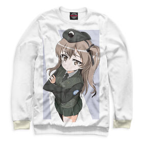 Женский свитшот 3D с принтом Girls und Panzer в Екатеринбурге,  |  | 