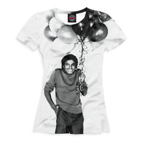 Женская футболка 3D с принтом Michael Jackson в Курске, Выбор из трех типов ткани | <ul> <li>Обычная ткань — интерлок, спортивный трикотаж. Плотность 140 г/м.кв. Состав: 100% полиэстер</li> <li>Премиум ткань — джерси, мягкий трикотаж. Плотность 180 г/м.кв. Состав: 97% полиэстер, 3% эластан</li> <li>Люкс ткань — кулирка, наиболее плотная и долговечня ткань. Плотность 210 г/м.кв. Состав: 97% полиэстер, 3% эластан</li> </ul> | 