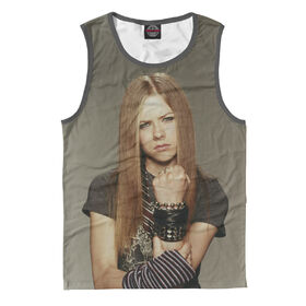 Майка 3D для девочки с принтом Avril Lavigne в Кировске,  |  | Тематика изображения на принте: 