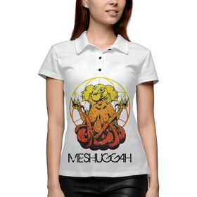 Женская рубашка поло 3D с принтом Meshuggah в Новосибирске,  |  | Тематика изображения на принте: 