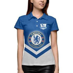 Женская рубашка поло 3D с принтом Chelsea ,  |  | 