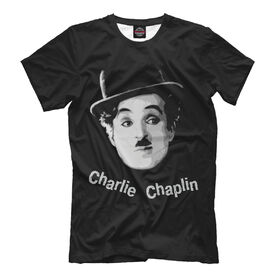 Мужская футболка 3D с принтом Charlie Chaplin , Выбор из 3-х типов ткани | <ul>
<li>Обычная ткань — интерлок, спортивный трикотаж. Плотность 140 г/м.кв. Состав: 100% полиэстер</li>
<li>Премиум ткань — джерси, мягкий трикотаж. Плотность 180 г/м.кв. Состав: 97% полиэстер, 3% эластан</li>
<li>Люкс ткань — кулирка, наиболее плотная и долговечня ткань. Плотность 210 г/м.кв. Состав: 97% полиэстер, 3% эластан</li>
</ul> | 