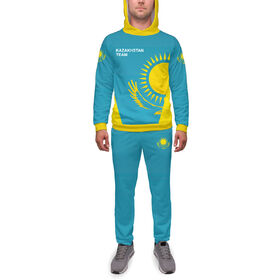 Мужской спортивный костюм с принтом Казахстан , 2 типа ткани |  | 