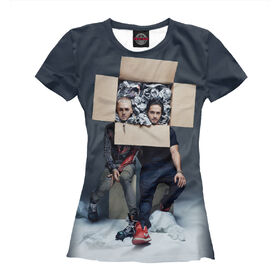Женская футболка 3D с принтом Tokio Hotel , Выбор из трех типов ткани | <ul> <li>Обычная ткань — интерлок, спортивный трикотаж. Плотность 140 г/м.кв. Состав: 100% полиэстер</li> <li>Премиум ткань — джерси, мягкий трикотаж. Плотность 180 г/м.кв. Состав: 97% полиэстер, 3% эластан</li> <li>Люкс ткань — кулирка, наиболее плотная и долговечня ткань. Плотность 210 г/м.кв. Состав: 97% полиэстер, 3% эластан</li> </ul> | 