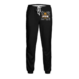 Мужские спортивные штаны с принтом OFF-ROAD 4X4 в Курске,  |  | Тематика изображения на принте: 