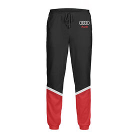 Мужские спортивные штаны с принтом Audi Black & Red ,  |  | Тематика изображения на принте: 