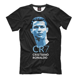 Мужская футболка 3D с принтом Cristiano Ronaldo в Екатеринбурге, Выбор из 3-х типов ткани | <ul>
<li>Обычная ткань — интерлок, спортивный трикотаж. Плотность 140 г/м.кв. Состав: 100% полиэстер</li>
<li>Премиум ткань — джерси, мягкий трикотаж. Плотность 180 г/м.кв. Состав: 97% полиэстер, 3% эластан</li>
<li>Люкс ткань — кулирка, наиболее плотная и долговечня ткань. Плотность 210 г/м.кв. Состав: 97% полиэстер, 3% эластан</li>
</ul> | 