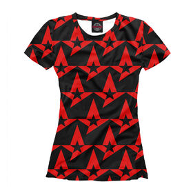 Женская футболка 3D с принтом Astralis Uniform collection 2018 , Выбор из трех типов ткани | <ul> <li>Обычная ткань — интерлок, спортивный трикотаж. Плотность 140 г/м.кв. Состав: 100% полиэстер</li> <li>Премиум ткань — джерси, мягкий трикотаж. Плотность 180 г/м.кв. Состав: 97% полиэстер, 3% эластан</li> <li>Люкс ткань — кулирка, наиболее плотная и долговечня ткань. Плотность 210 г/м.кв. Состав: 97% полиэстер, 3% эластан</li> </ul> | 