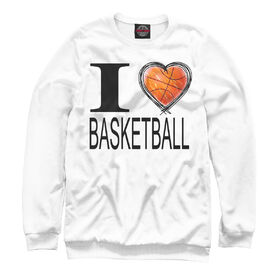 Мужской свитшот 3D с принтом I Love Basketball ,  |  | 