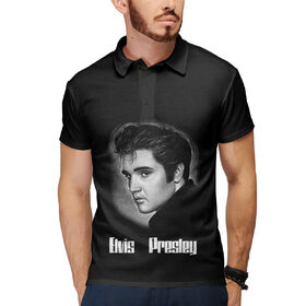Мужское поло 3D с принтом Elvis Presley в Санкт-Петербурге,  |  | Тематика изображения на принте: 