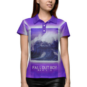 Женская рубашка поло 3D с принтом Fall Out Boy MANIA в Курске,  |  | 
