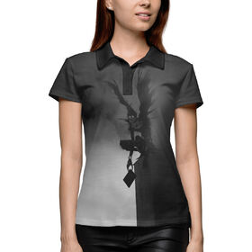 Женская рубашка поло 3D с принтом Death Note / Рюк в Курске,  |  | 