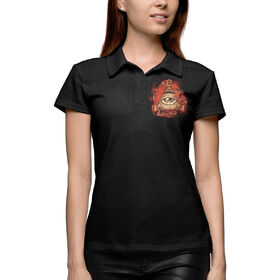 Женская рубашка поло 3D с принтом The Illuminati в Петрозаводске,  |  | 