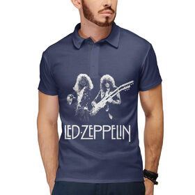 Мужское поло 3D с принтом Led Zeppelin ,  |  | 