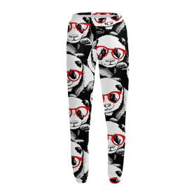 Женские спортивные штаны с принтом Панды в красных очках ,  |  | 
