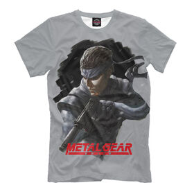 Мужская футболка 3D с принтом Metal Gear в Тюмени, Выбор из 3-х типов ткани | <ul>
<li>Обычная ткань — интерлок, спортивный трикотаж. Плотность 140 г/м.кв. Состав: 100% полиэстер</li>
<li>Премиум ткань — джерси, мягкий трикотаж. Плотность 180 г/м.кв. Состав: 97% полиэстер, 3% эластан</li>
<li>Люкс ткань — кулирка, наиболее плотная и долговечня ткань. Плотность 210 г/м.кв. Состав: 97% полиэстер, 3% эластан</li>
</ul> | 