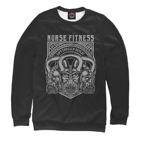 Мужской свитшот 3D с принтом Norse Fitness в Рязани,  |  | Тематика изображения на принте: 