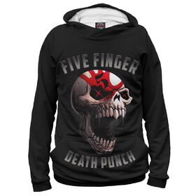 Женская толстовка 3D с принтом Five Finger Death Punch ,  |  | Тематика изображения на принте: 