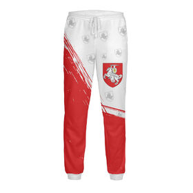 Мужские спортивные штаны с принтом Беларусь в Петрозаводске,  |  | Тематика изображения на принте: 
