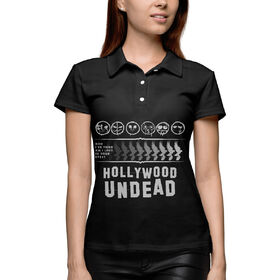 Женская рубашка поло 3D с принтом Hollywood Undead Paradise Lost ,  |  | 