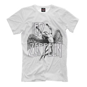 Мужская футболка 3D с принтом Led Zeppelin в Белгороде, Выбор из 3-х типов ткани | <ul>
<li>Обычная ткань — интерлок, спортивный трикотаж. Плотность 140 г/м.кв. Состав: 100% полиэстер</li>
<li>Премиум ткань — джерси, мягкий трикотаж. Плотность 180 г/м.кв. Состав: 97% полиэстер, 3% эластан</li>
<li>Люкс ткань — кулирка, наиболее плотная и долговечня ткань. Плотность 210 г/м.кв. Состав: 97% полиэстер, 3% эластан</li>
</ul> | Тематика изображения на принте: 