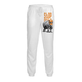 Мужские спортивные штаны с принтом Stop Covid-19 в Курске,  |  | Тематика изображения на принте: 