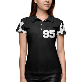 Женская рубашка поло 3D с принтом Леопардовый окрас 95 в Кировске,  |  | Тематика изображения на принте: 