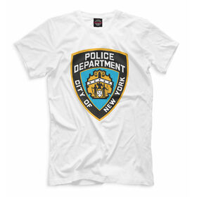 Мужская футболка 3D с принтом New York City Police Department , Выбор из 3-х типов ткани | <ul>
<li>Обычная ткань — интерлок, спортивный трикотаж. Плотность 140 г/м.кв. Состав: 100% полиэстер</li>
<li>Премиум ткань — джерси, мягкий трикотаж. Плотность 180 г/м.кв. Состав: 97% полиэстер, 3% эластан</li>
<li>Люкс ткань — кулирка, наиболее плотная и долговечня ткань. Плотность 210 г/м.кв. Состав: 97% полиэстер, 3% эластан</li>
</ul> | 