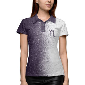 Женская рубашка поло 3D с принтом Скорпион в Тюмени,  |  | 
