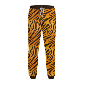Мужские спортивные штаны с принтом Тигр в Кировске,  |  | Тематика изображения на принте: 
